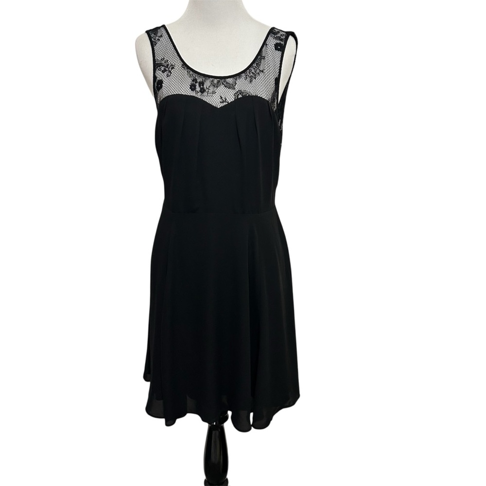 Express black fit and flare cocktail dress size 8